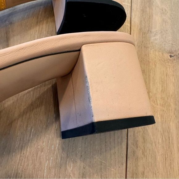 GUCCI 
Nappa Matelasse GG Marmont 55mm Slide Sandals Skin Rose 38 1/2 - Picture 13 of 16